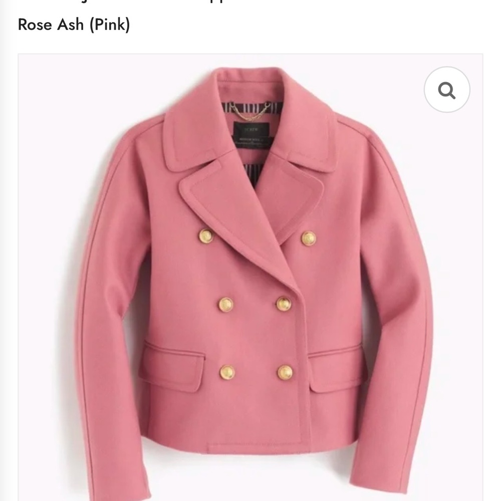 J. Crew Cropped double-breasted peacoat / 6 / BLACK - Picture 9 of 9